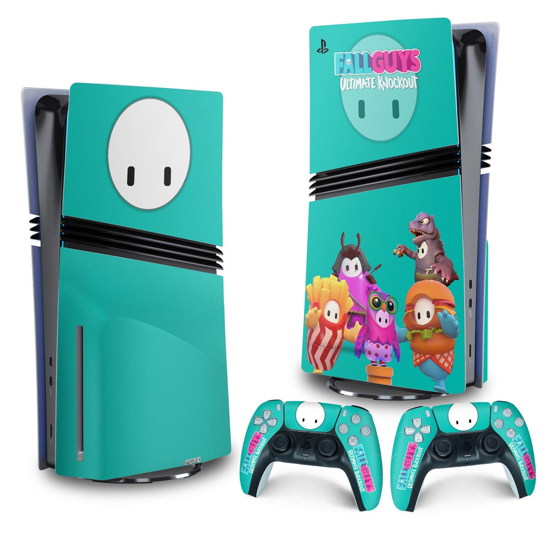 Skin Anti-Rage PS5 Pro Vertical - Fall Guys - Pop Arte Skins