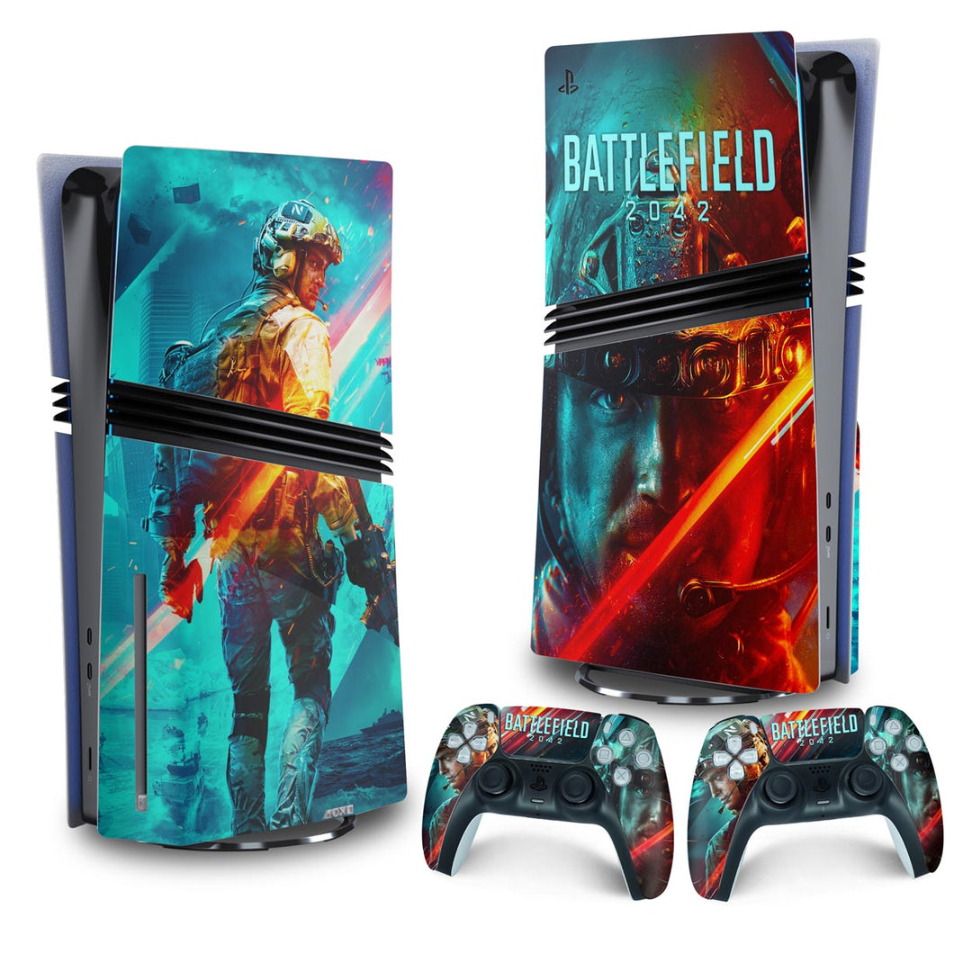 Skin Anti-Rage PS5 Pro Vertical - Battlefield 2042 - Pop Arte Skins