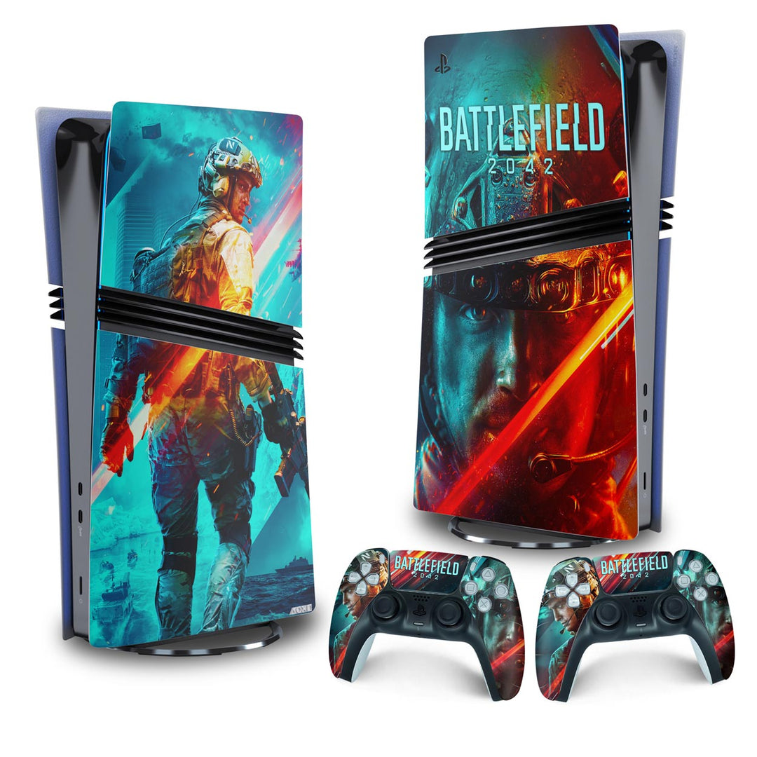 Skin Anti-Rage PS5 Pro Vertical - Battlefield 2042 - Pop Arte Skins - foto 4