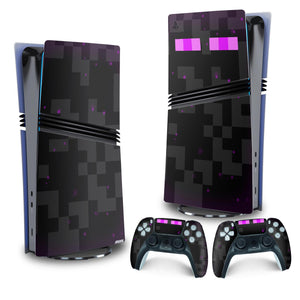 Skin Anti-Rage PS5 Pro Vertical - Minecraft Enderman - Pop Arte Skins - foto 4