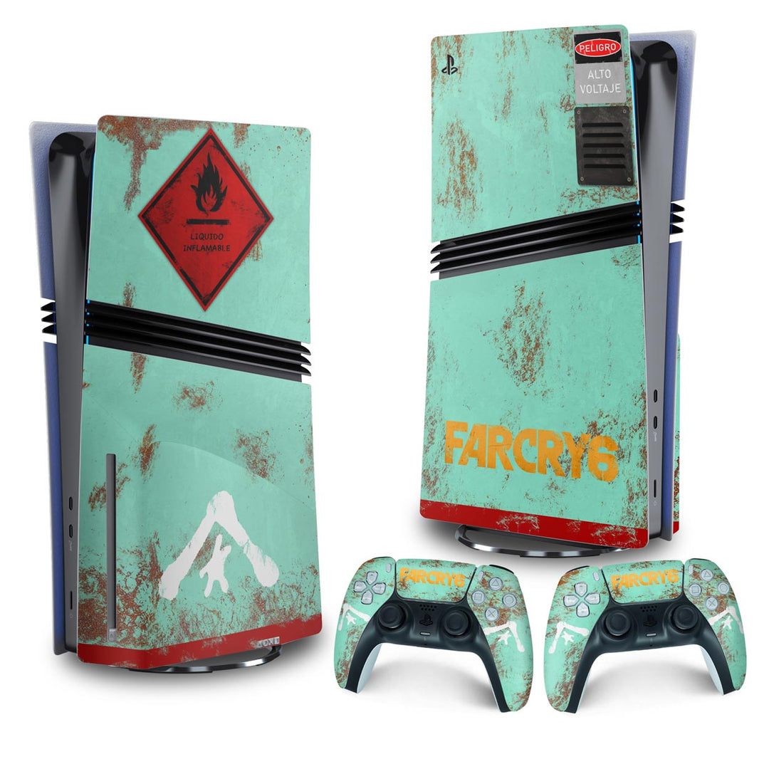 Skin Anti-Rage PS5 Pro Vertical - Far Cry 6 - Pop Arte Skins