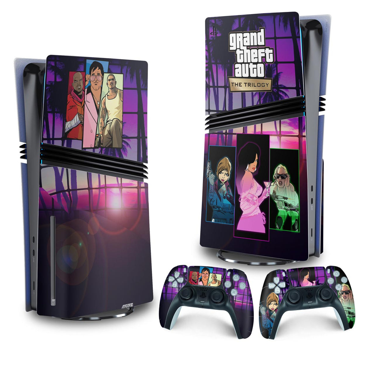 Skin Anti-Rage PS5 Pro Vertical - GTA The Trilogy