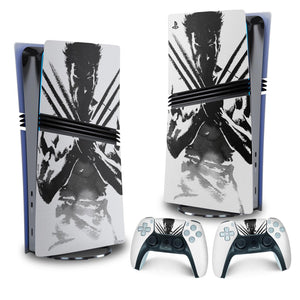 Skin Anti-Rage PS5 Pro Vertical - Wolverine X-men - Pop Arte Skins - foto 4