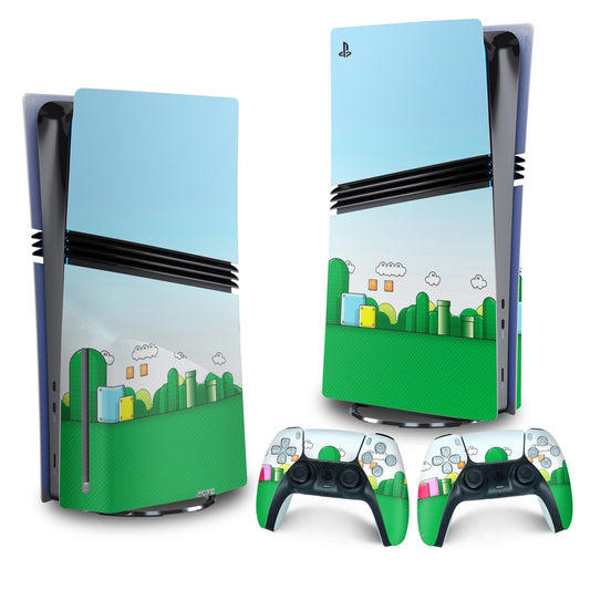 Skin Anti-Rage PS5 Pro Vertical - Super Mario Bros