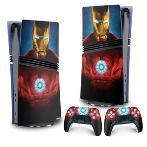 Skin Anti-Rage PS5 Pro Vertical - Iron Man Homem De Ferro - Pop Arte Skins - foto 4