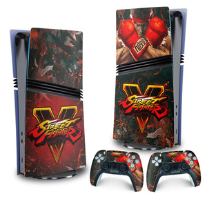 Skin Anti-Rage PS5 Pro Vertical - Street Fighter V - Pop Arte Skins - foto 4