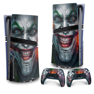 Skin Anti-Rage PS5 Pro Vertical - Coringa Joker - Pop Arte Skins