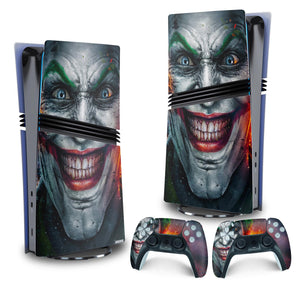 Skin Anti-Rage PS5 Pro Vertical - Coringa Joker - Pop Arte Skins - foto 4