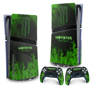 Skin Anti-Rage PS5 Pro Vertical - Monster Energy Drink - Pop Arte Skins