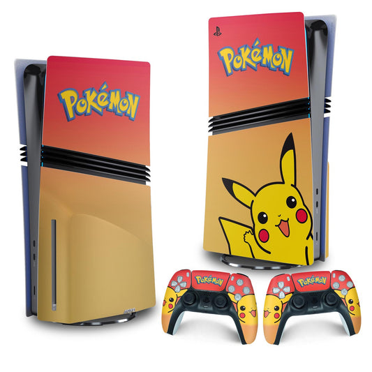 Skin Anti-Rage PS5 Pro Vertical - Pokemon Pikachu