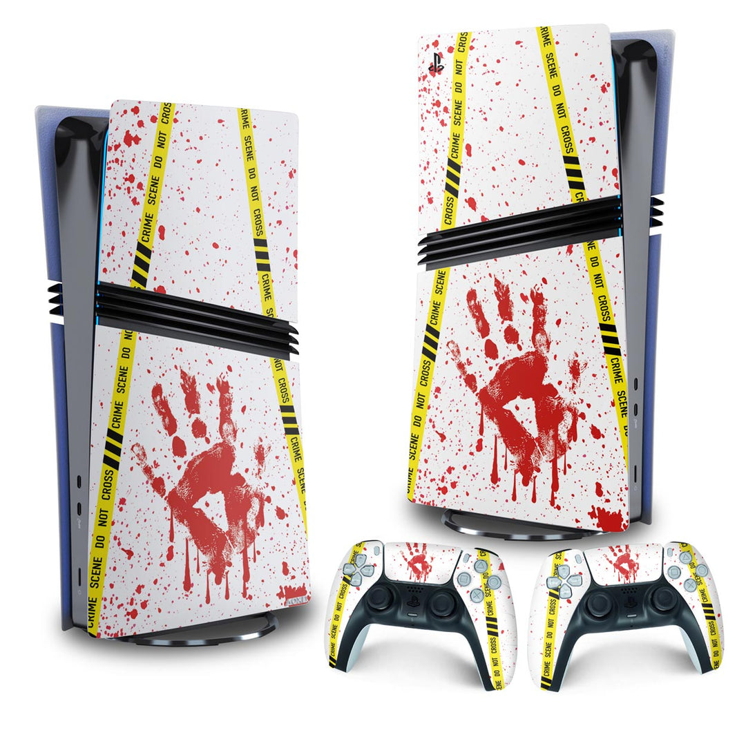 Skin Anti-Rage PS5 Pro Vertical - Cena De Crime Scene - Pop Arte Skins - foto 4
