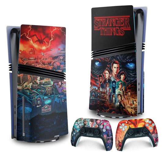 Skin Anti-Rage PS5 Pro Vertical - Stranger Things
