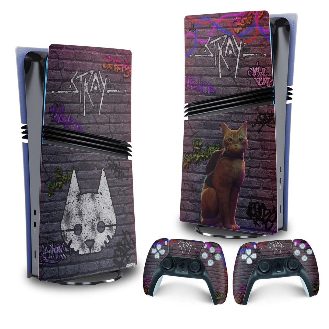 Skin Anti-Rage PS5 Pro Vertical - Stray - Pop Arte Skins - foto 4
