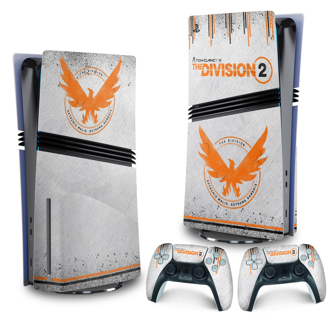 Skin Anti-Rage PS5 Pro Vertical - The Division 2 - Pop Arte Skins
