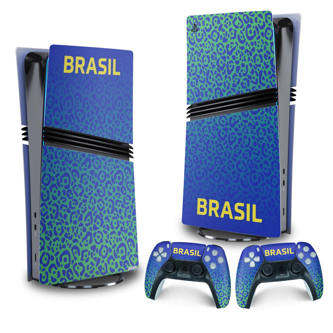 Skin Anti-Rage PS5 Pro Vertical - Brasil - Pop Arte Skins - foto 4