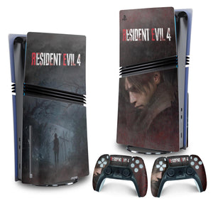 Skin Anti-Rage PS5 Pro Vertical - Resident Evil 4 Remake - Pop Arte Skins