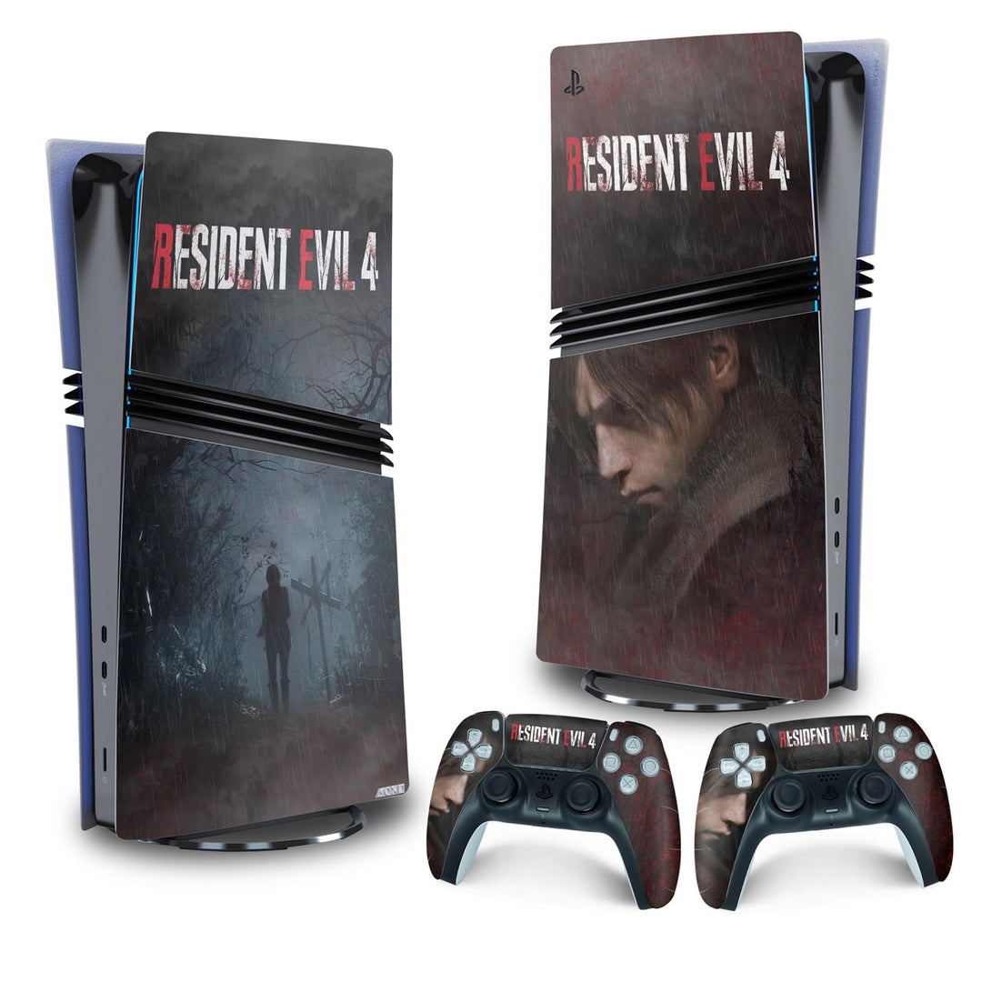 Skin Anti-Rage PS5 Pro Vertical - Resident Evil 4 Remake - Pop Arte Skins - foto 4