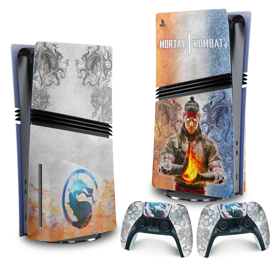 Skin Anti-Rage PS5 Pro Vertical - Mortal Kombat 1 - Pop Arte Skins