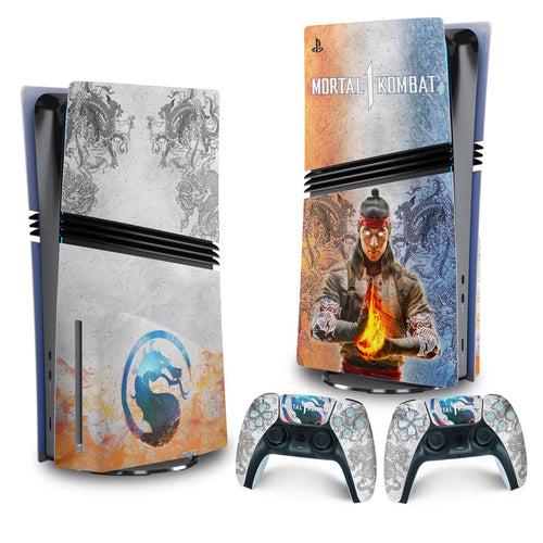 Skin Anti-Rage PS5 Pro Vertical - Mortal Kombat 1