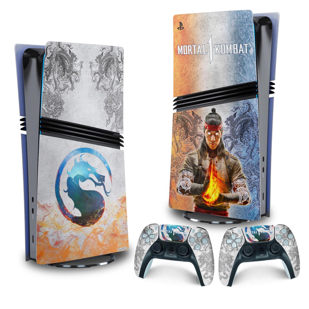 Skin Anti-Rage PS5 Pro Vertical - Mortal Kombat 1 - Pop Arte Skins - foto 4
