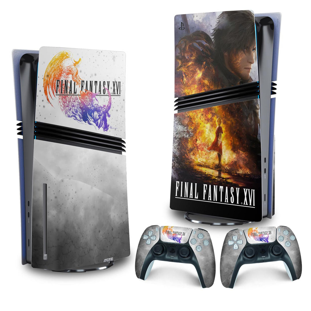 Skin Anti-Rage PS5 Pro Vertical - Final Fantasy XVI - Pop Arte Skins