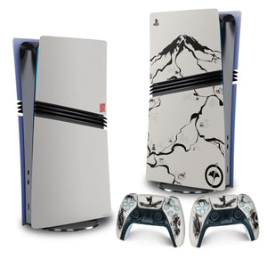 Skin Anti-Rage PS5 Pro Vertical - Ghost Of Yotei - Pop Arte Skins - foto 4