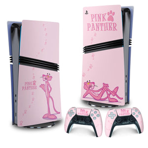 Skin Anti-Rage PS5 Pro Vertical - Pantera Cor de Rosa - Pop Arte Skins - foto 4