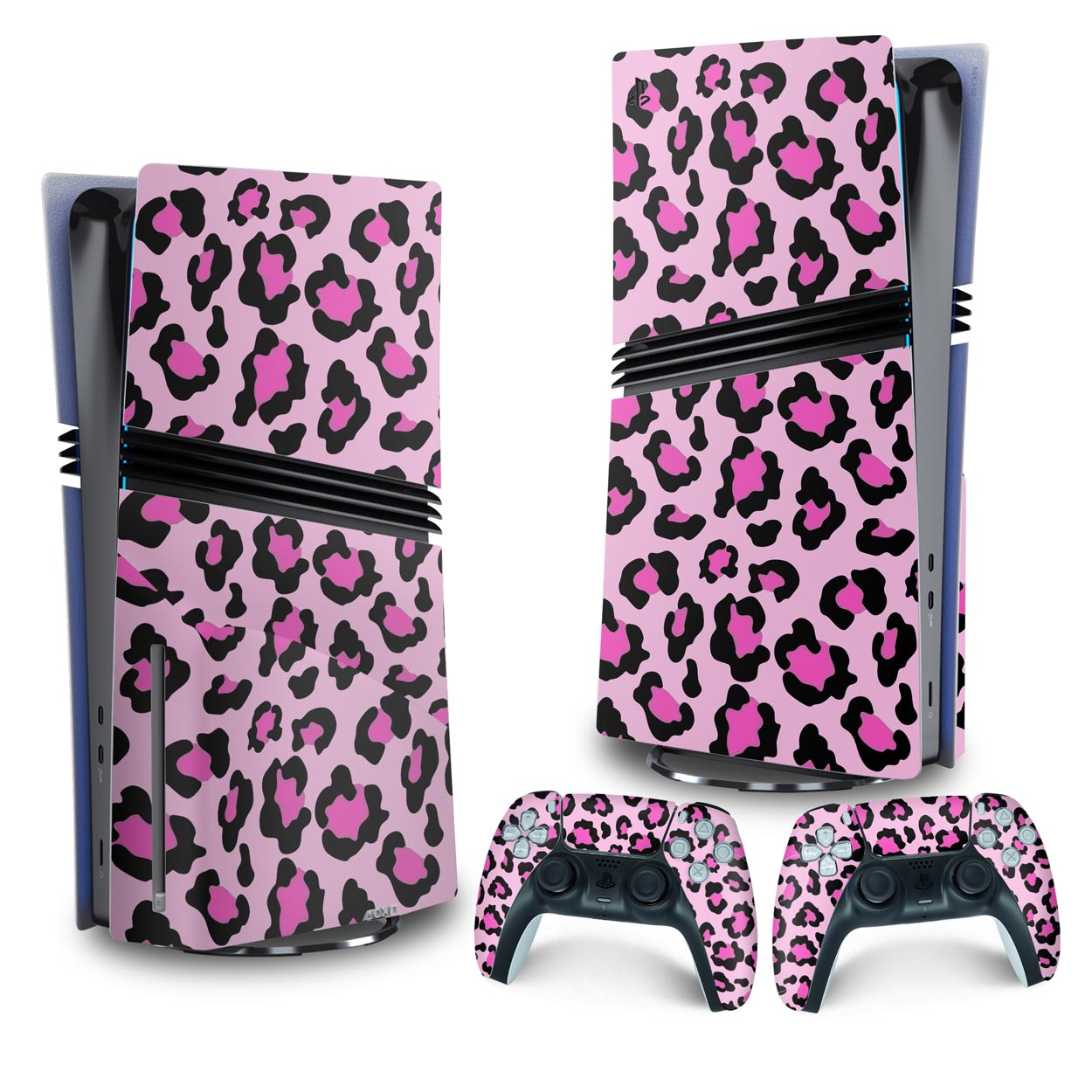 Skin Anti-Rage PS5 Pro Vertical - Onça Rosa