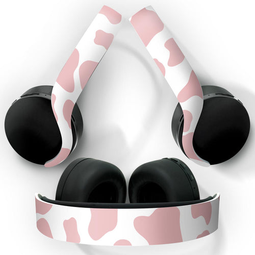Skin Anti-Rage PS5 Headset Pulse 3D - Vaquinha Rosa