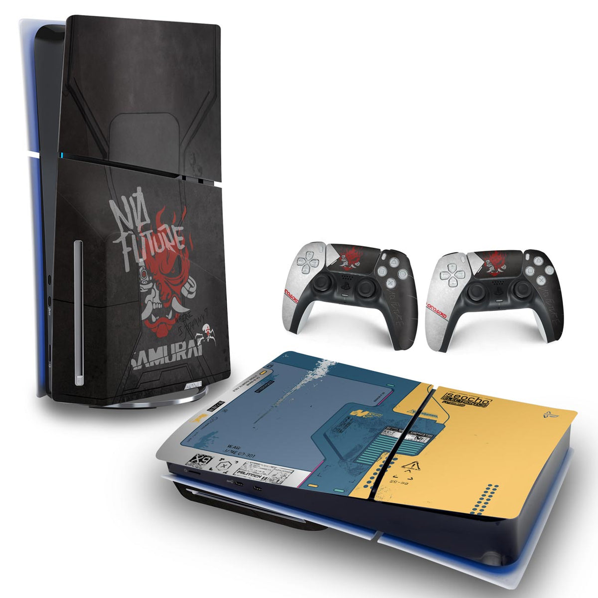Skin Anti-Rage PS5 Slim Horizontal - Cyberpunk 2077 Bundle