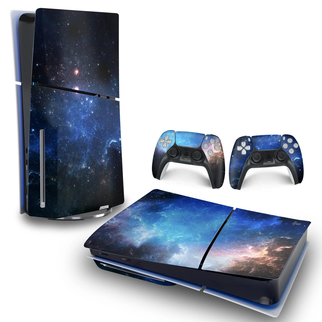 Skin Anti-Rage PS5 Slim Horizontal - Universo Cosmos - Pop Arte Skins