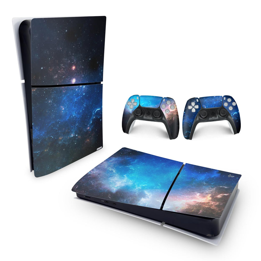 Skin Anti-Rage PS5 Slim Horizontal - Universo Cosmos - Pop Arte Skins - foto 4