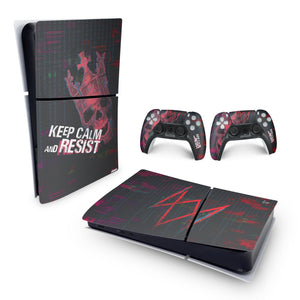 Skin Anti-Rage PS5 Slim Horizontal - Watch Dogs Legion - Pop Arte Skins - foto 4