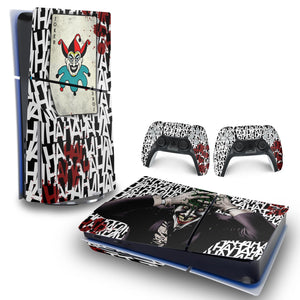 Skin Anti-Rage PS5 Slim Horizontal - Joker Coringa - Pop Arte Skins