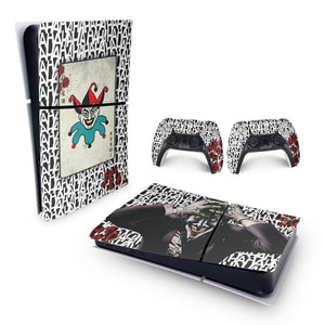 Skin Anti-Rage PS5 Slim Horizontal - Joker Coringa - Pop Arte Skins - foto 4