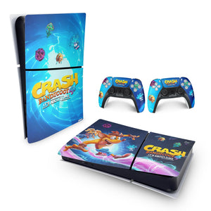 Skin Anti-Rage PS5 Slim Horizontal - Crash Bandicoot 4 - Pop Arte Skins - foto 4