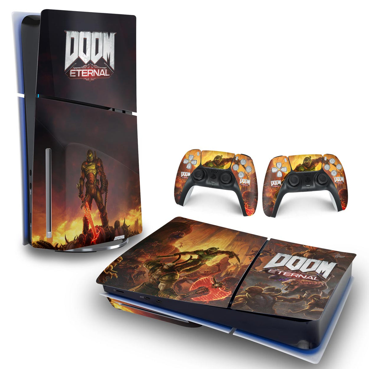 Skin Anti-Rage PS5 Slim Horizontal - Doom Eternal