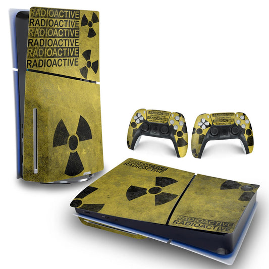 Skin Anti-Rage PS5 Slim Horizontal - Radioativo