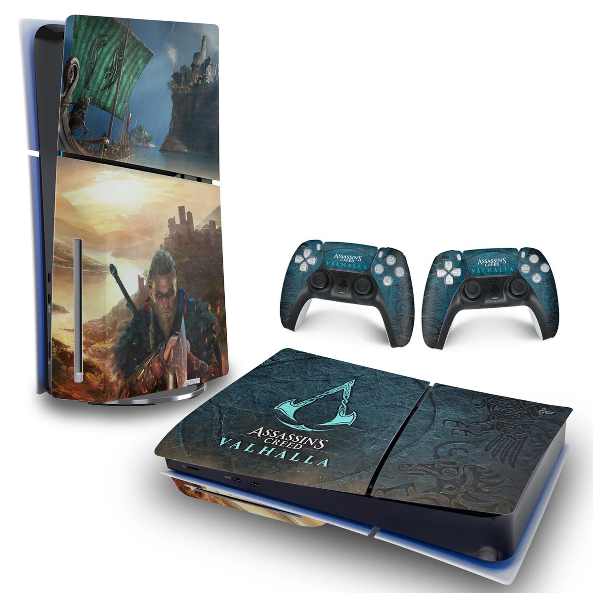 Skin Anti-Rage PS5 Slim Horizontal - Assassin's Creed Valhalla