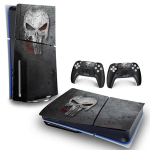 Skin Anti-Rage PS5 Slim Horizontal - The Punisher Justiceiro - Pop Arte Skins