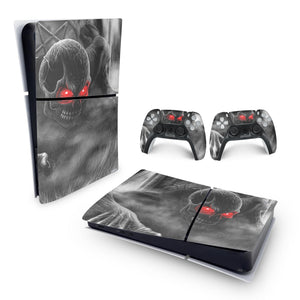 Skin Anti-Rage PS5 Slim Horizontal - Caveira Skull - Pop Arte Skins - foto 4