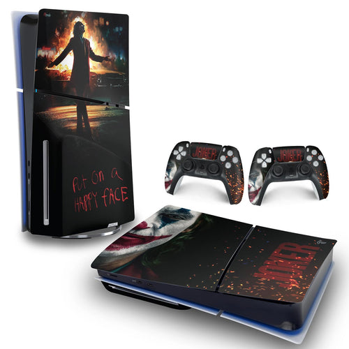 Skin Anti-Rage PS5 Slim Horizontal - Joker Filme