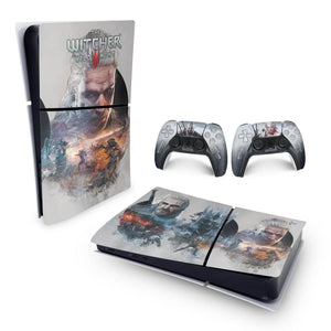 Skin Anti-Rage PS5 Slim Horizontal - The Witcher 3 - Pop Arte Skins - foto 4