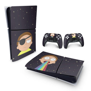 Skin Anti-Rage PS5 Slim Horizontal - Morty Rick And Morty - Pop Arte Skins - foto 4