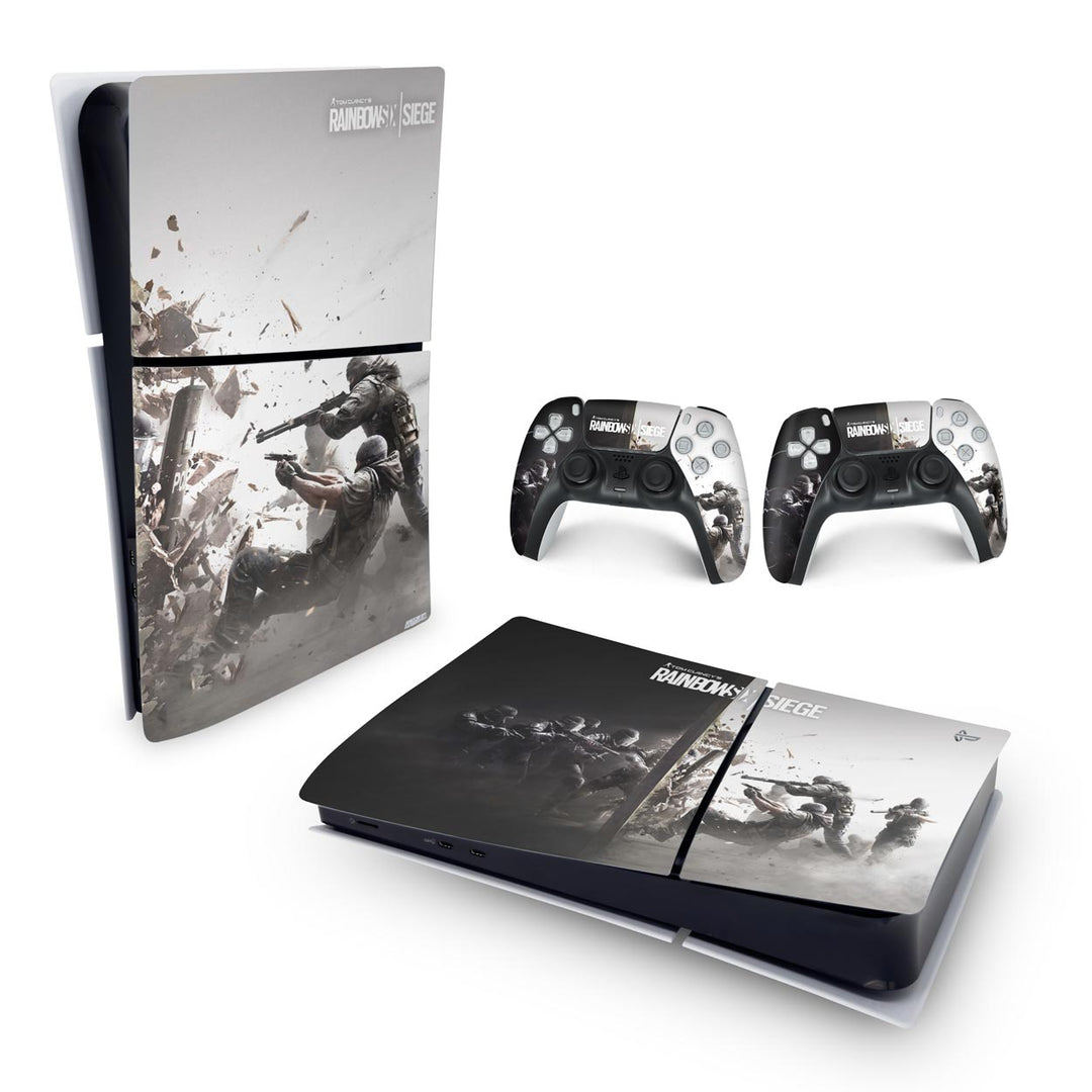 Skin Anti-Rage PS5 Slim Horizontal - Tom Clancy's Rainbow Six Siege - Pop Arte Skins - foto 4