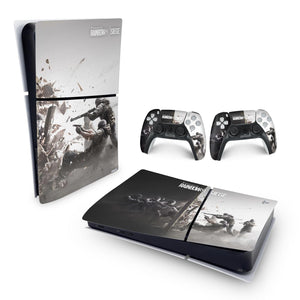 Skin Anti-Rage PS5 Slim Horizontal - Tom Clancy's Rainbow Six Siege - Pop Arte Skins - foto 4