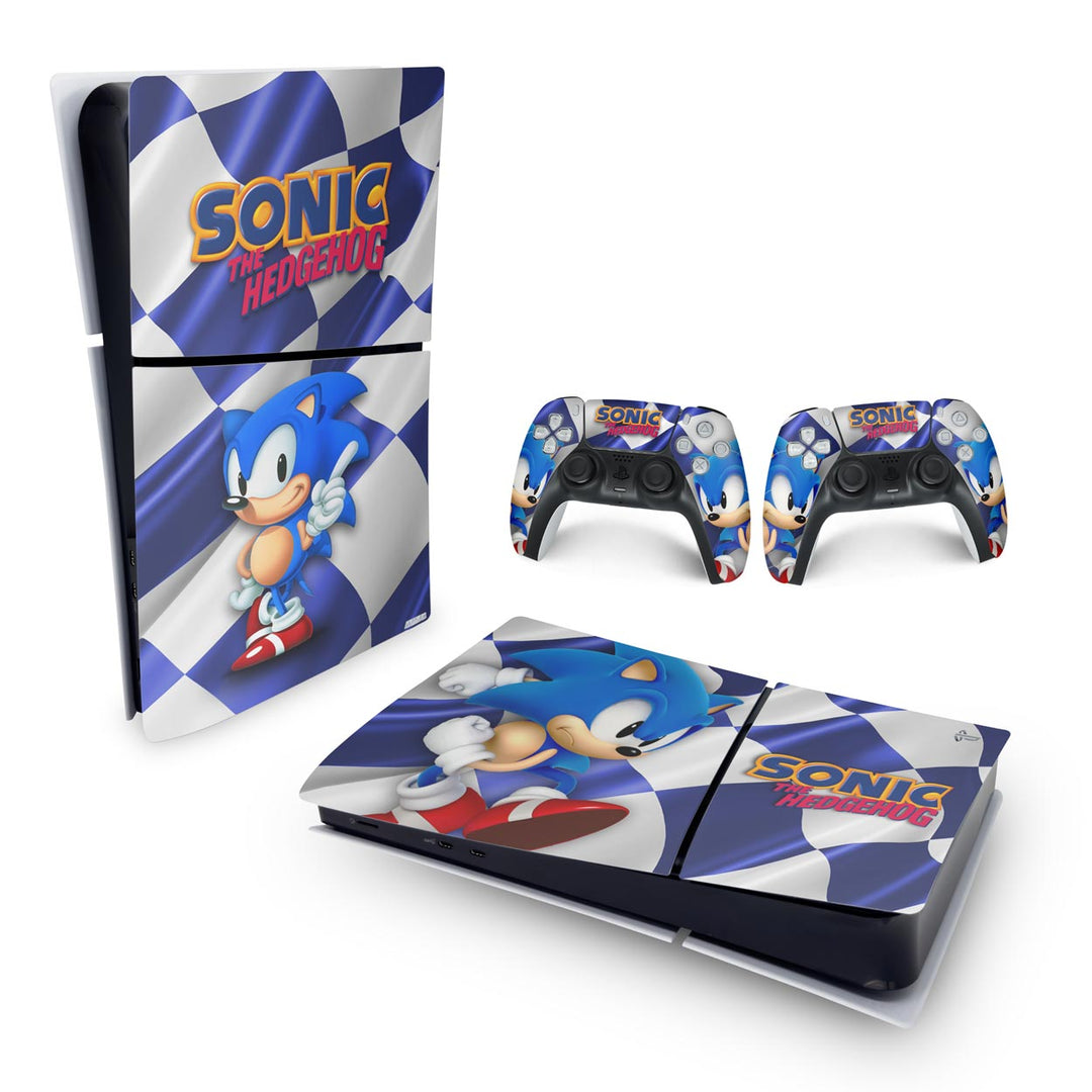 Skin Anti-Rage PS5 Slim Horizontal - Sonic - Pop Arte Skins - foto 4