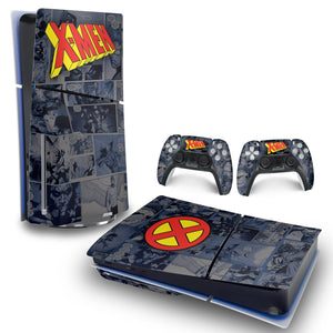 Skin Anti-Rage PS5 Slim Horizontal - X-Men Comics - Pop Arte Skins