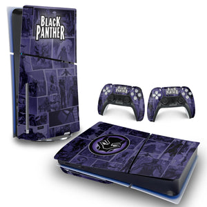 Skin Anti-Rage PS5 Slim Horizontal - Pantera Negra Comics - Pop Arte Skins