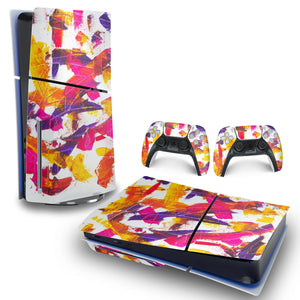 Skin Anti-Rage PS5 Slim Horizontal - Abstrato #103 - Pop Arte Skins
